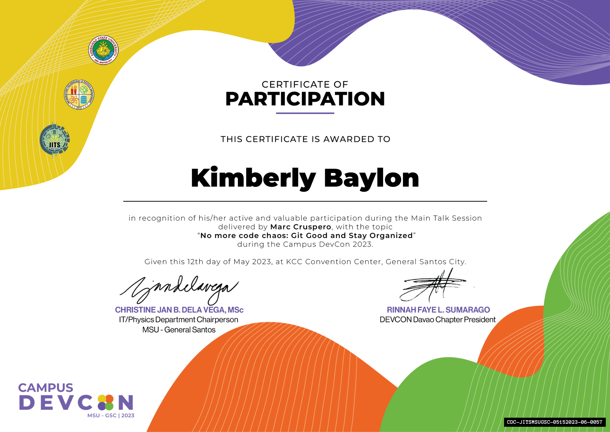 Certificate 6
